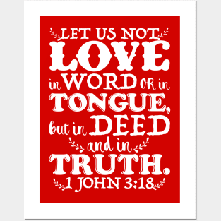 1 John 3:18 Posters and Art